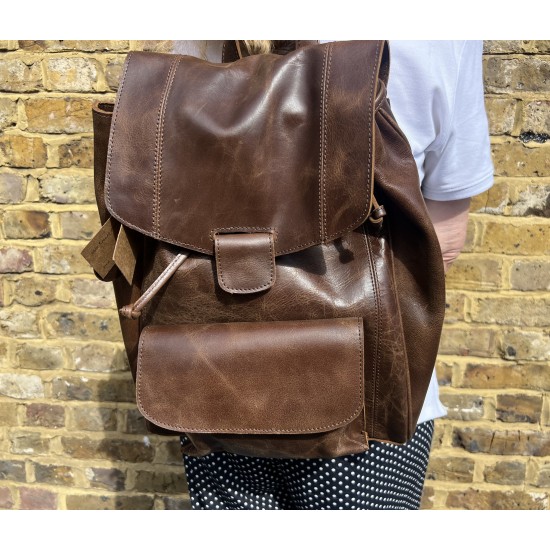 Backpack Rucksack Large Heavy Duty Leather